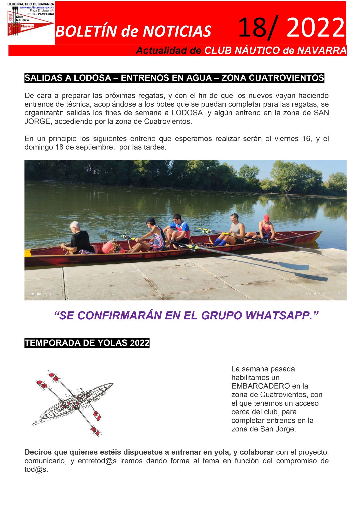 18&deg; Bolet&iacute;n de Noticias del Club N&aacute;utico Navarra